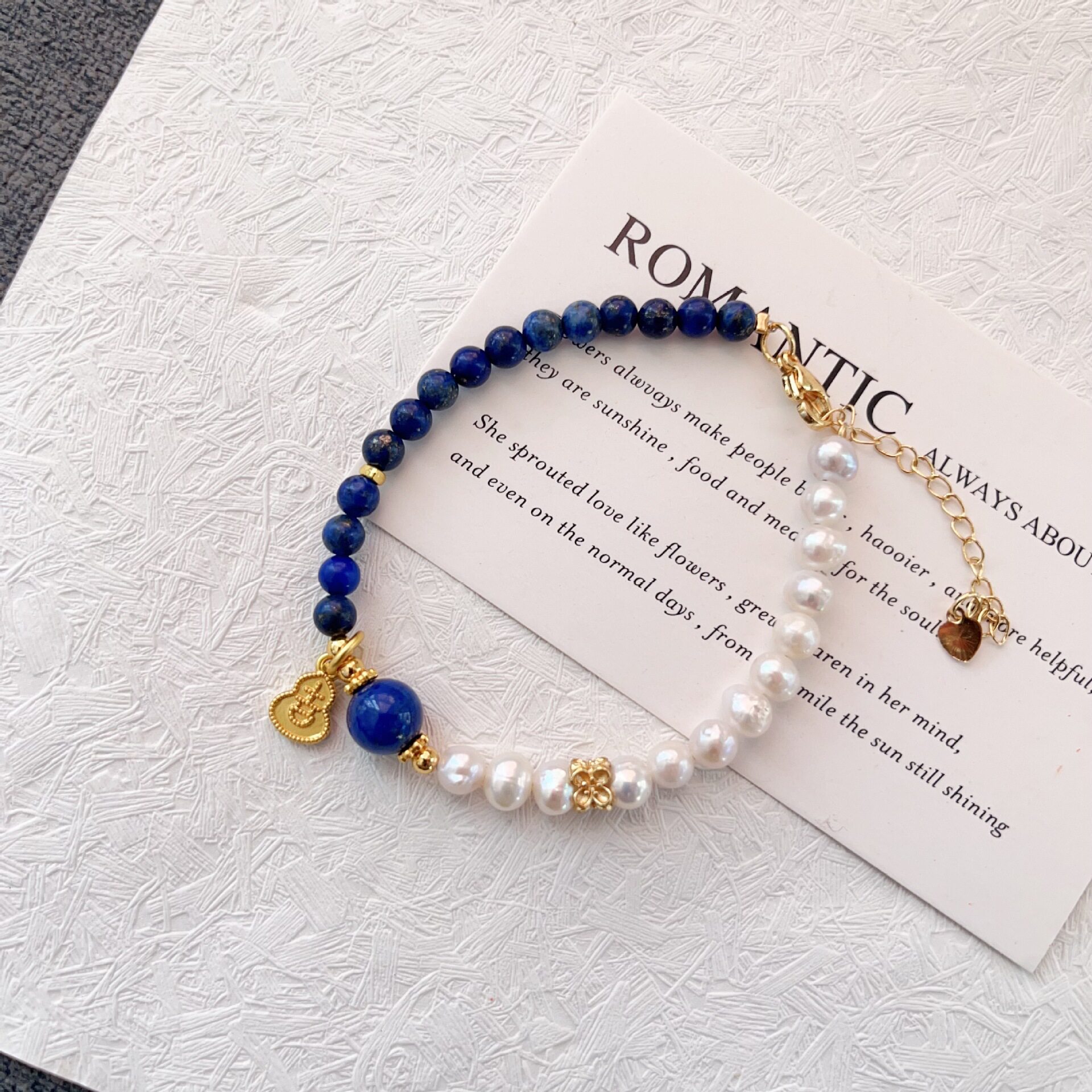 Nature's Art — Raw Lapis Lazuli Bracelet