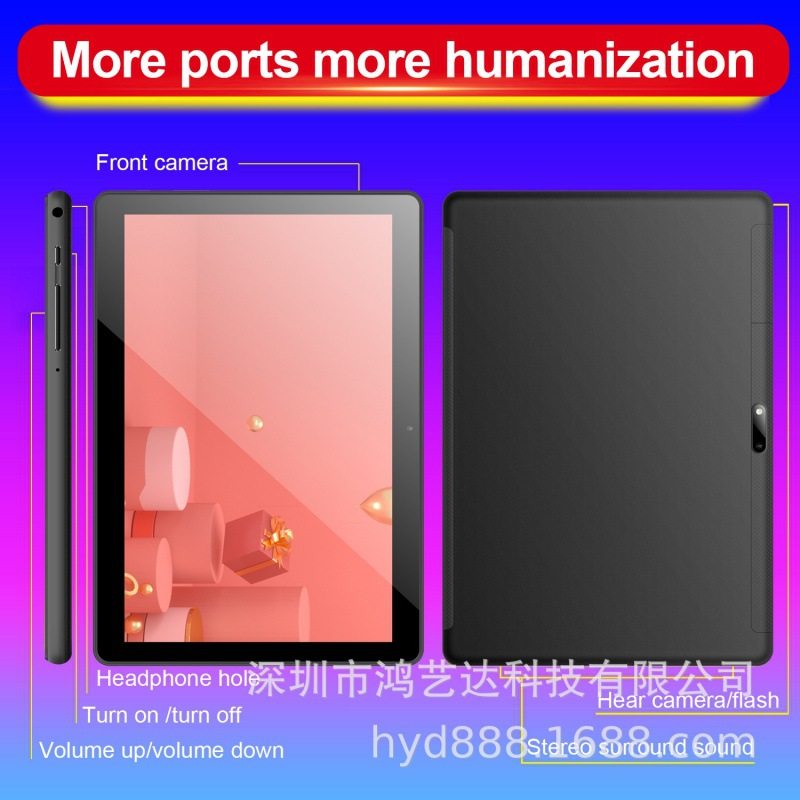 新款10.1寸平板电脑学习平板钢化屏4G通话全网通安卓10学习机触屏