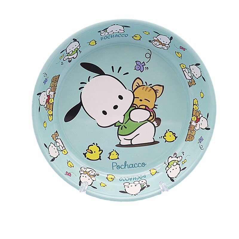 创意密胺餐具创意塑料家用盘子 卡通菜盘 水果盘 仿瓷餐盘 凉菜盘