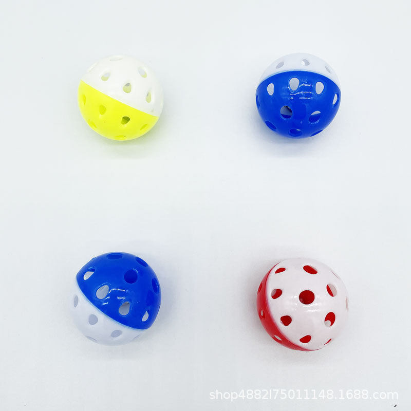 猫玩具铃铛球批发38mm响纸球旋转猫薄荷球自嗨互动逗趣宠物用品