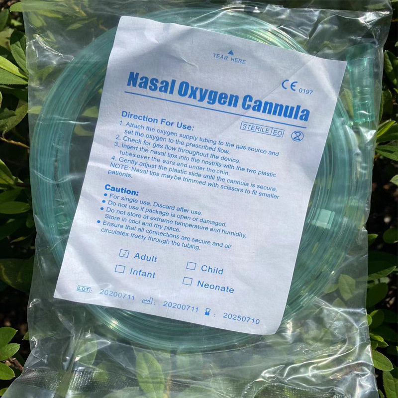 跨境鼻氧管2..13m  7feet一次性鼻氧管输氧管 医用鼻氧管氧气导管