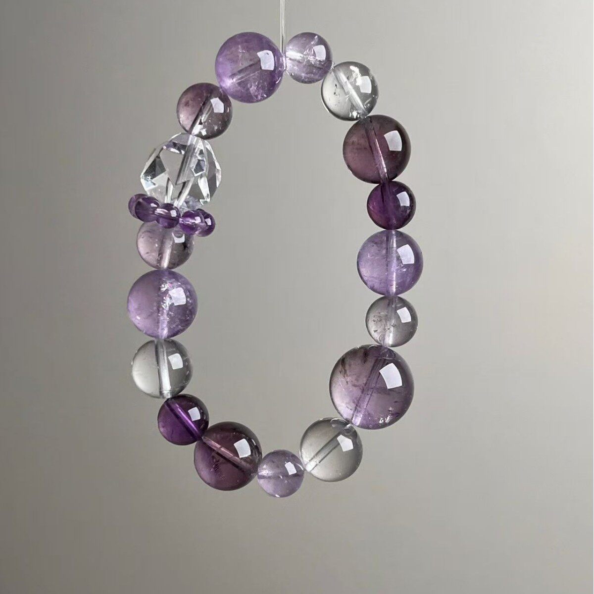Freeform Luxury Amethyst Bracelet