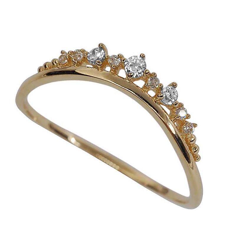 9k gold Princess's Crown ring