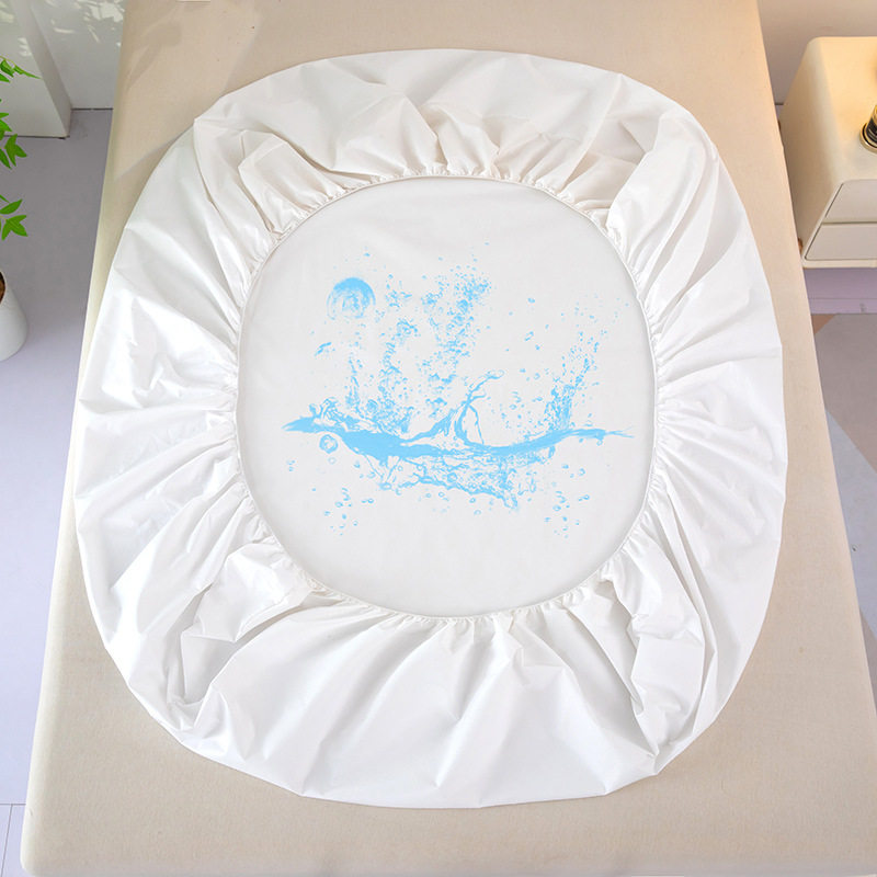 2024年新品跨境纯色TPU防水床笠A类床笠可机水洗席梦思床垫保护罩