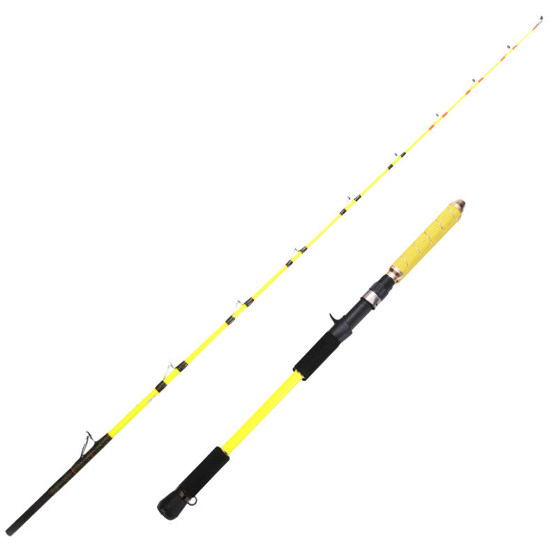 近海船竿实心船钓竿深海船竿海钓锚鱼竿电绞拖钓快抽石斑鳕鱼船杆