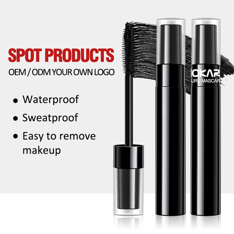 跨境现货 无LOGO中性植物纤长浓密睫毛膏素食主义外贸彩妆睫毛膏