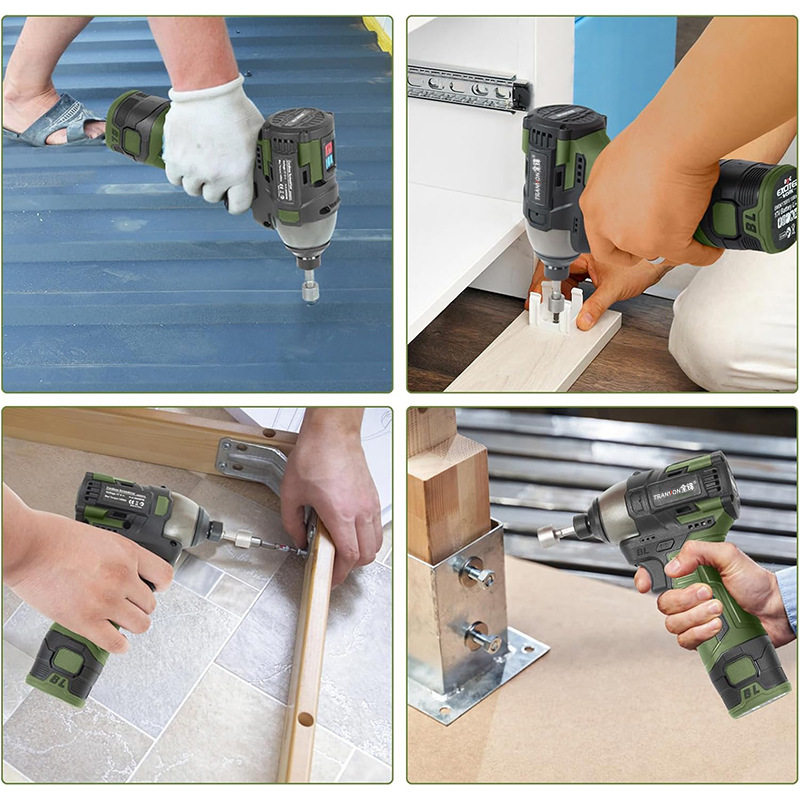 手电钻无刷充电式小钢炮多功能家用冲击螺丝批电动工具手枪锂电钻