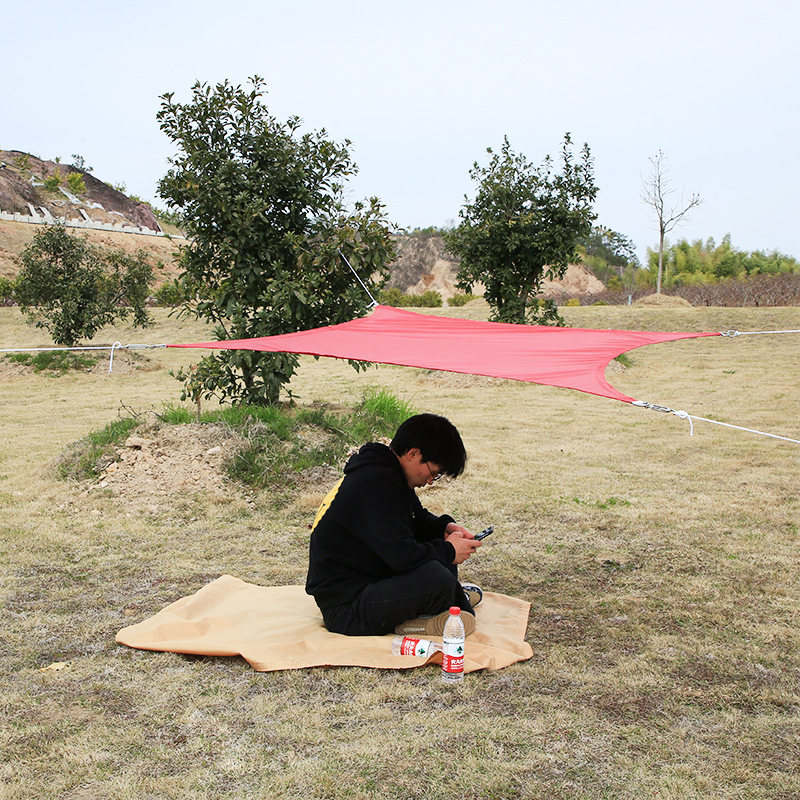 4*5方形遮阳帆420d聚酯纤维涤纶牛津布遮阳篷花园防雨水防紫外线