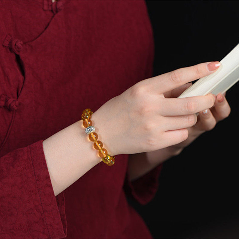 Single-Strand Minimalist Citrine Bracelet