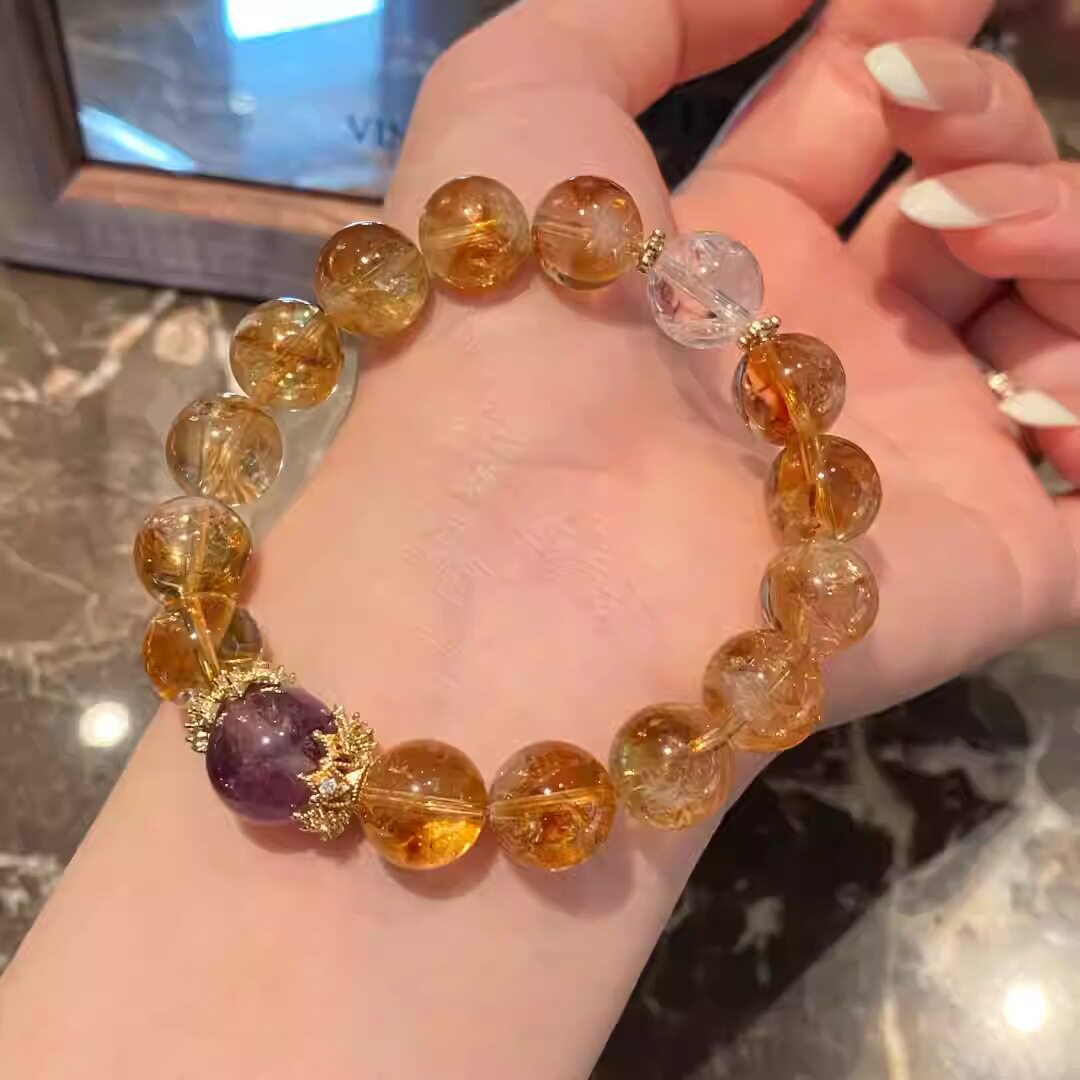 Citrine Tower Crystal Bracelet