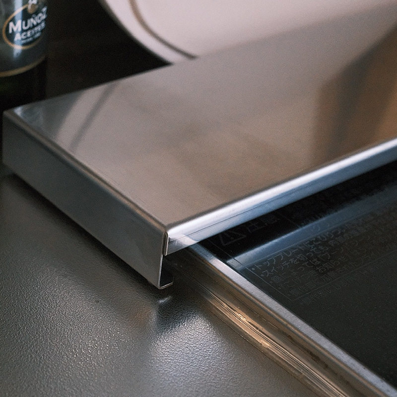 日本亚马逊不锈钢排气口盖煤气炉排气口防油挡板电磁炉调味料架