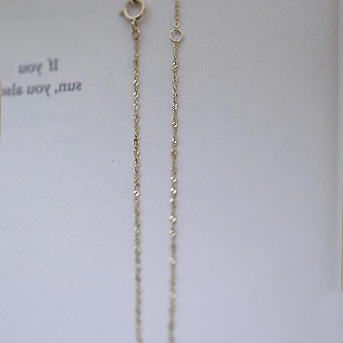 14K gold fine sparkling water wave bracelet