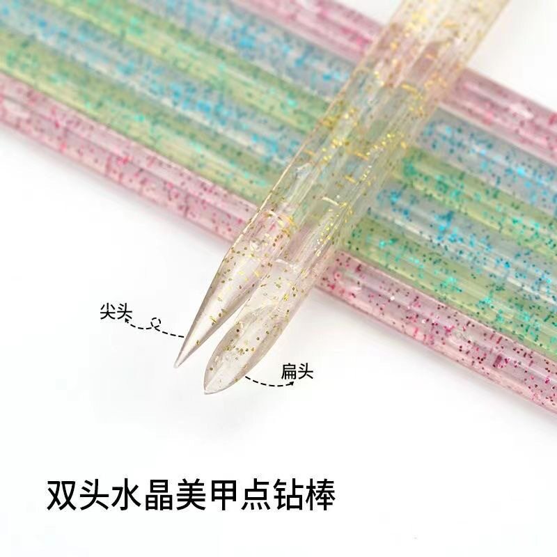穿戴甲工具美甲棒水晶杆生理纹绣点钻取胶棒美甲新手点花棒桔木棒