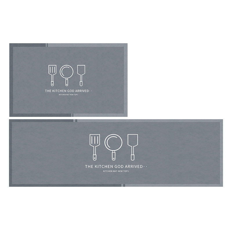 厨房地垫防滑防油可擦免洗地毯pvc防水脚垫简约整铺家用耐脏垫子