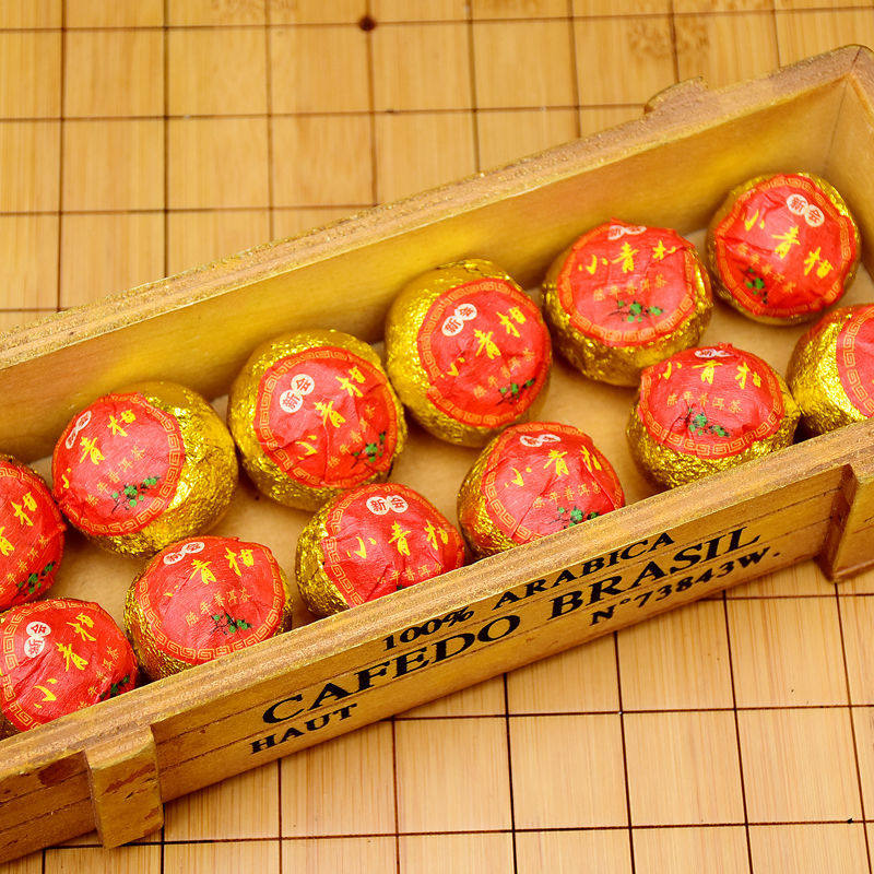 小青柑普洱茶云南宫廷熟茶叶陈皮柑普茶新会青皮橘桔普茶陈皮普洱