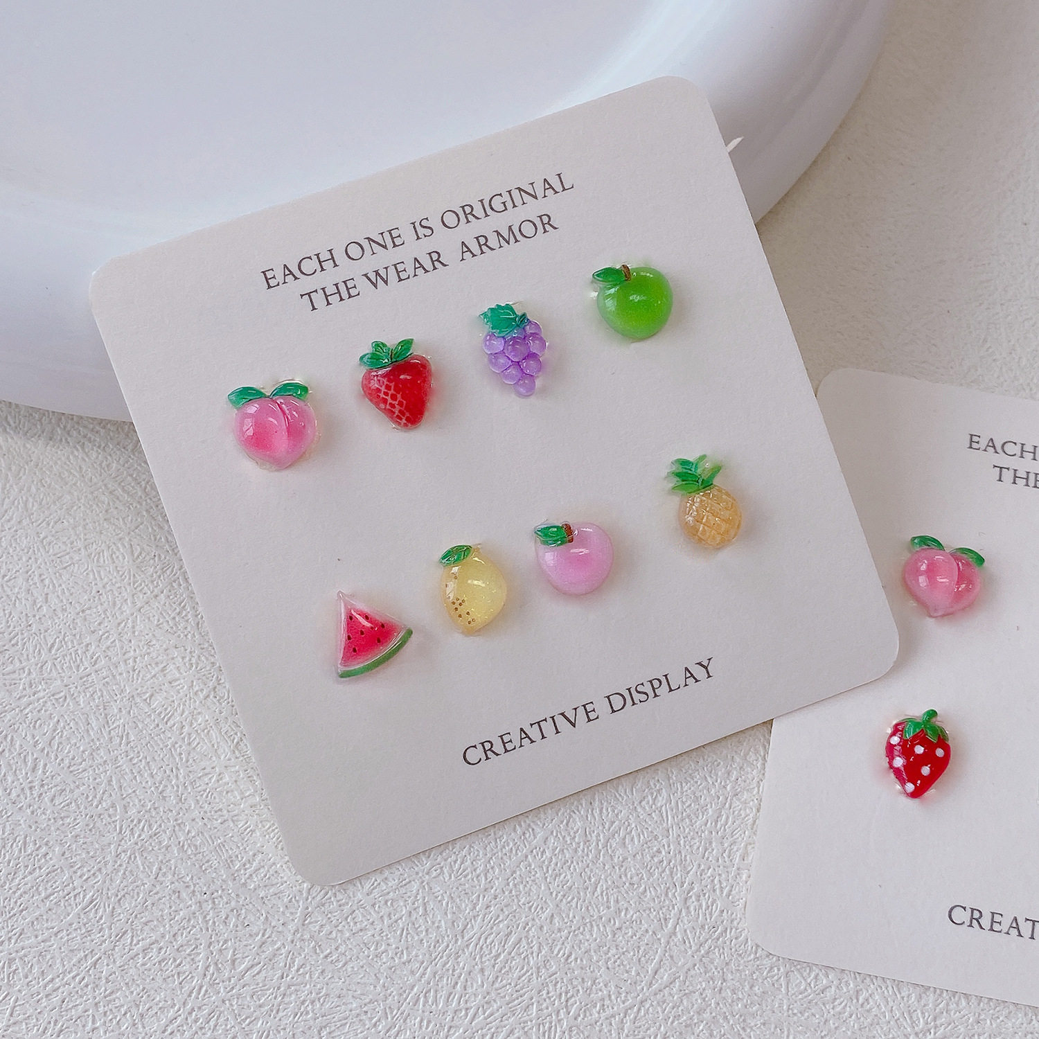 新款仿真水果树脂配件批发 手工DIY材料包头绳发饰手机壳美甲饰品