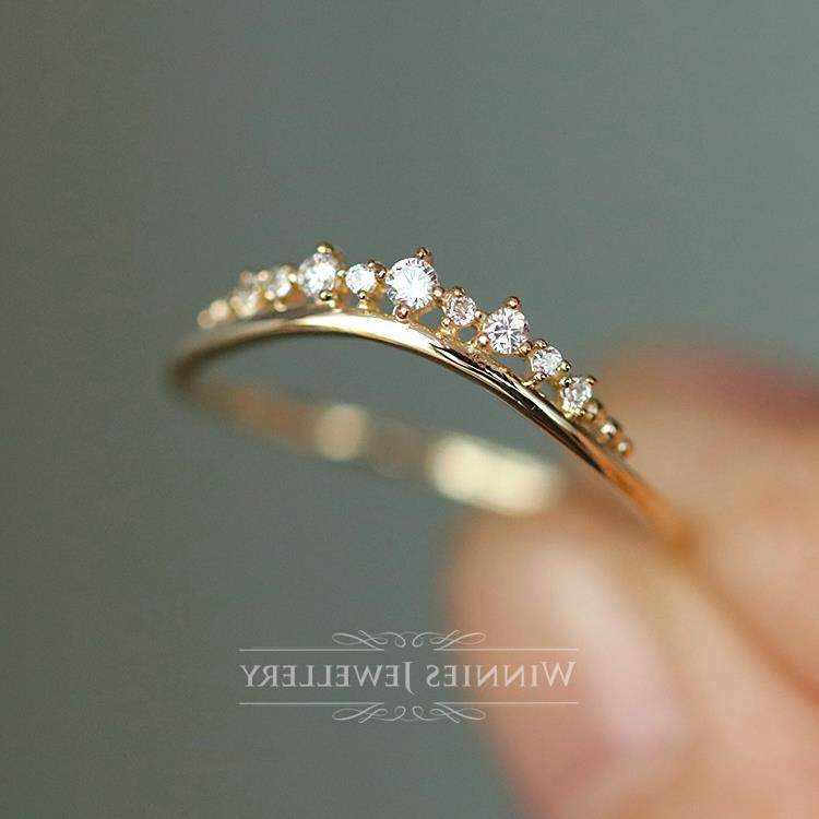 9k gold Princess's Crown ring