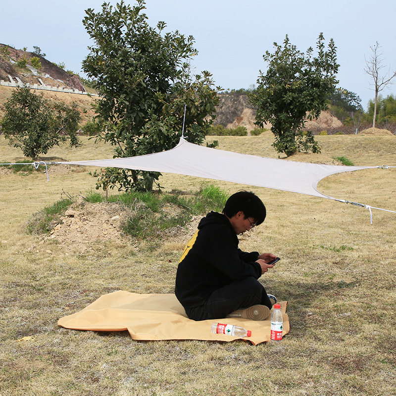 4*5方形遮阳帆420d聚酯纤维涤纶牛津布遮阳篷花园防雨水防紫外线