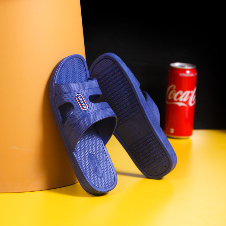 四季通用休闲舒适居家简约PVC凉拖鞋 日常户外男款春夏塑料一字拖