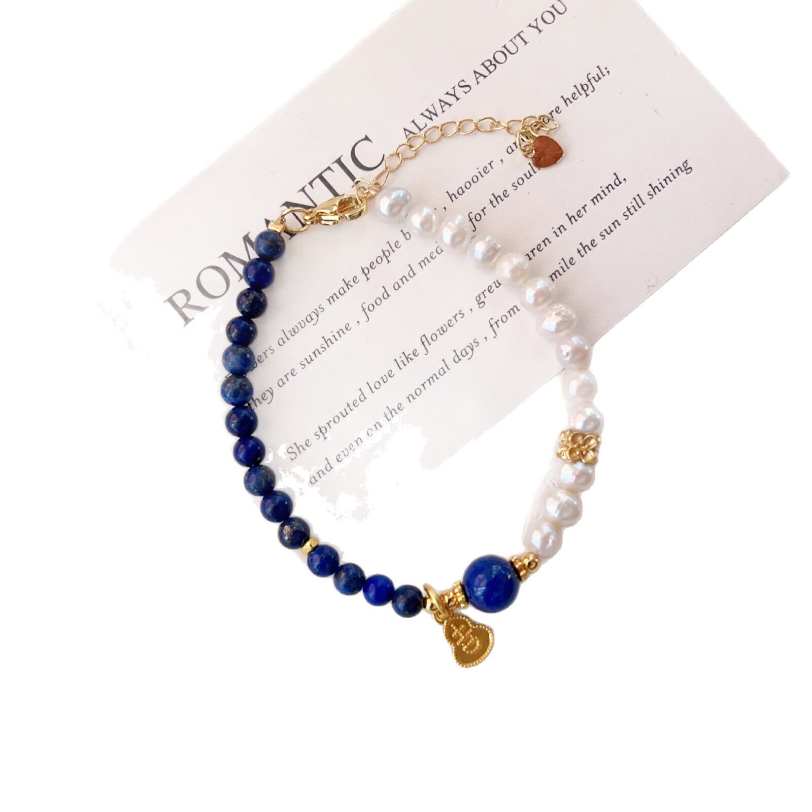 Nature's Art — Raw Lapis Lazuli Bracelet