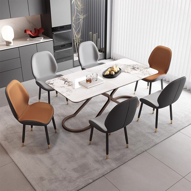 意式侘寂风餐椅家用高级轻奢设计师椅子现代简约软包靠背餐桌椅子