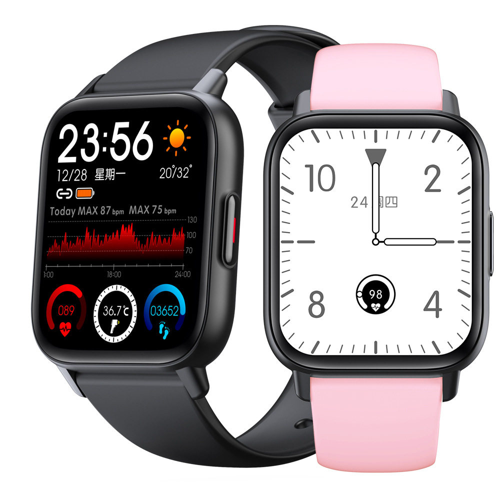 乐天雅虎爆款QS16PRO真血氧监测1.85运动血压信息提醒男智能手表