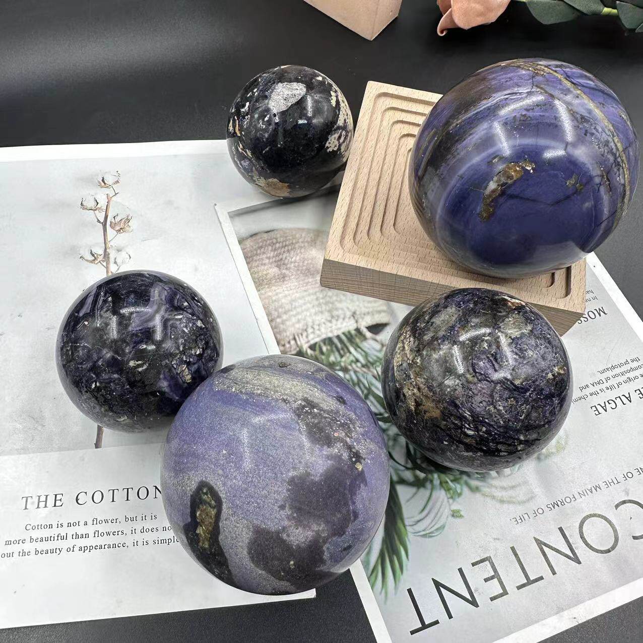 Nature's Art — Raw Fluorite Sphere