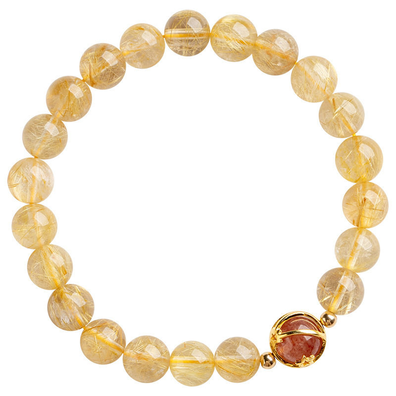 Golden Rutilated Quartz Bracelet
