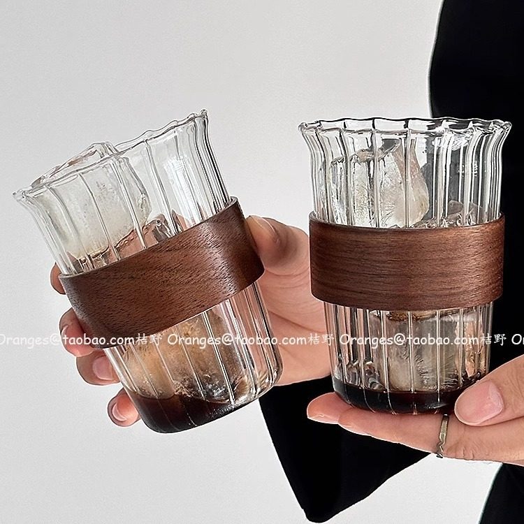 小众复古ins冰美式拿铁杯挂耳咖啡杯防烫耐高温喝水杯茶杯饮品杯