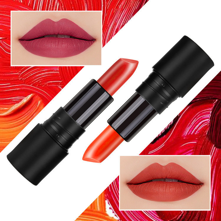 咪朵拉丝绒哑光不沾杯口红唇膏不易掉色雾面唇膏奶咖吃土色拿铁