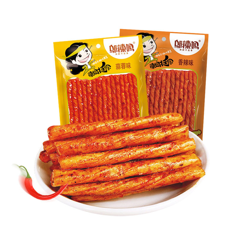 邬辣妈麻辣豆卷70g辣条豆干豆制品怀旧休闲零食批发 湖南特产小吃