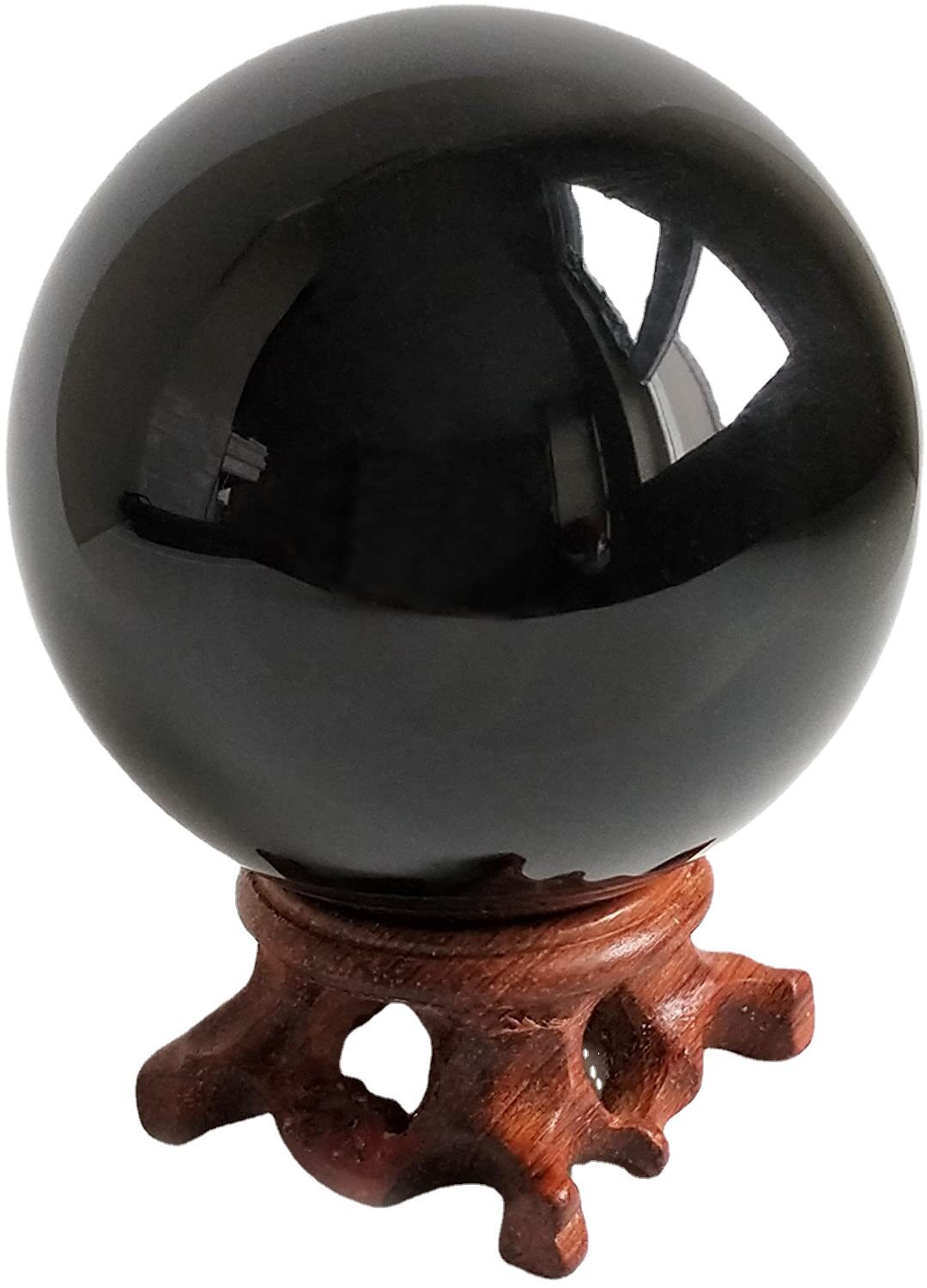 Gems of Light — Premium Black Obsidian Sphere