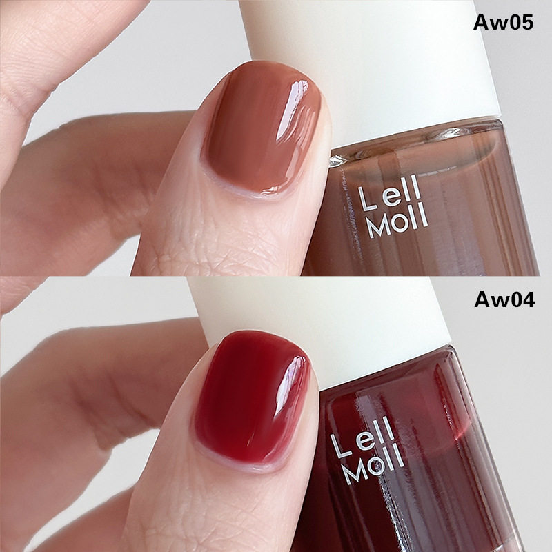 Lellmoll油性不可剥指甲油女免烤快干持久2026新款裸色夏天12free