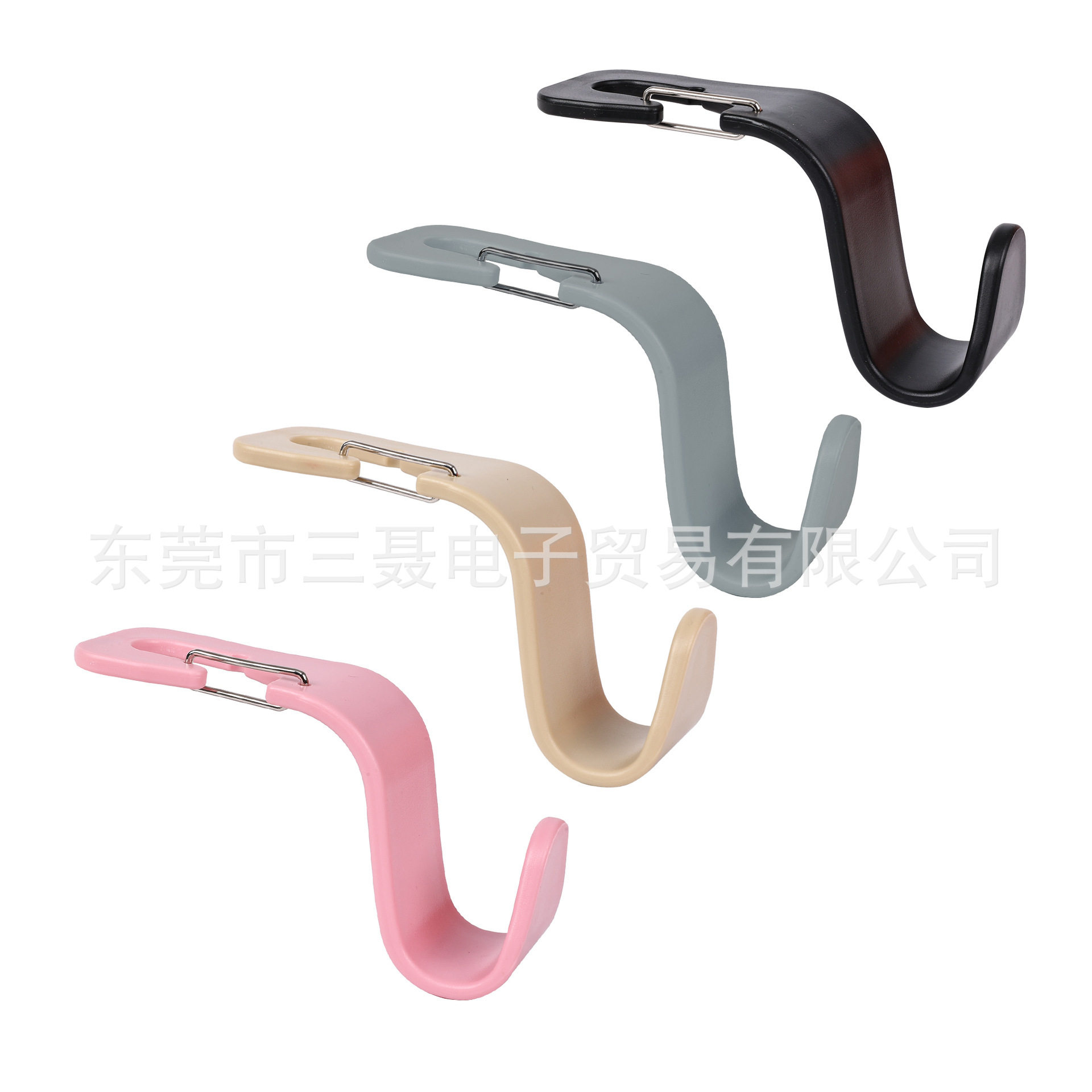 跨境新款车载挂钩车用座椅背挂钩汽车创意好收纳置物挂钩装饰用品