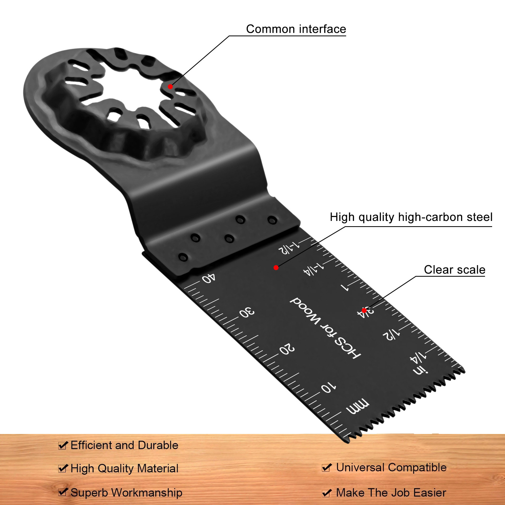 34mm细齿星锁接口万用宝锯片木工电动工具多功能修整机配件刀头