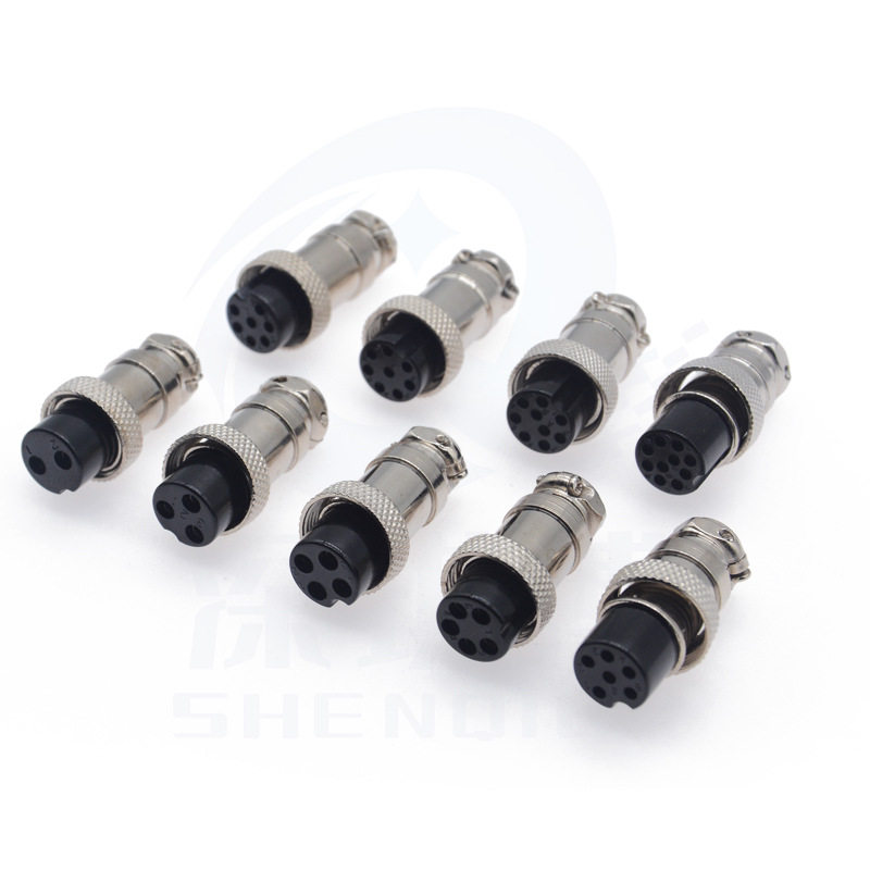 优质航空插头插座GX16-2/3/4/5/6/7/8/9/10公母头 六角固定式M16