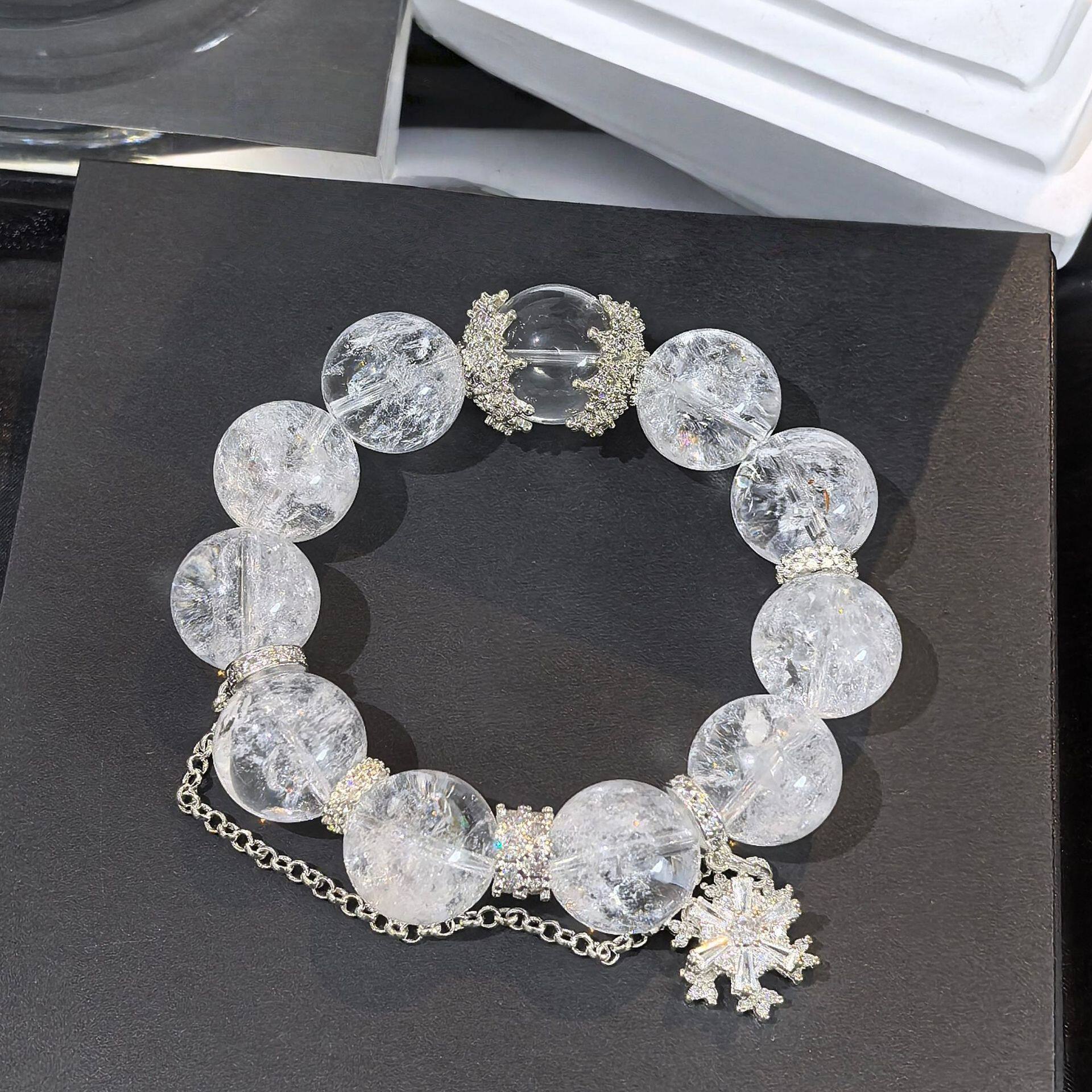Designer Luxury Clear Quartz Bracelet