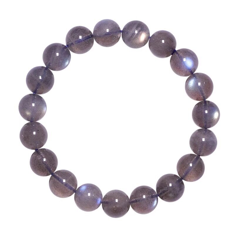 Ice-Grade Gray Moonstone Bracelet