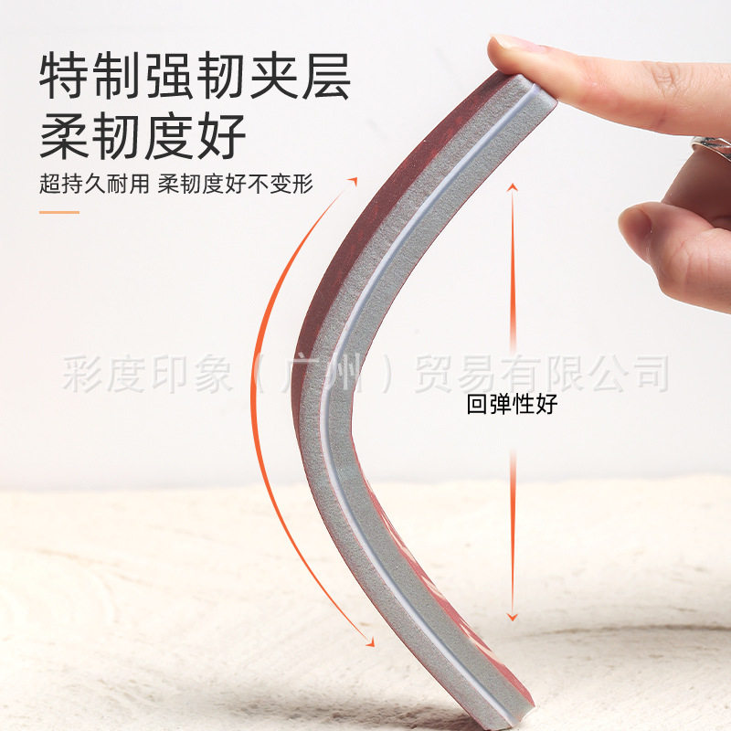 美甲搓条打磨条日式指甲刻磨修型专业工具打磨甲面外贸砂条海绵锉