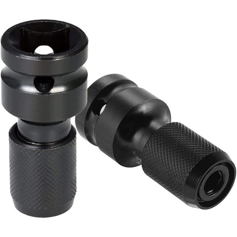 电动扳手转换夹头伸缩六角转换头钻夹头接杆1/2转1/4风炮套筒弹套