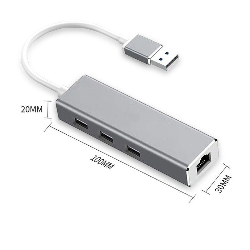 跨境type-C 千兆百兆网卡2.5G有线网卡 USB转网口RJ45笔记本免驱