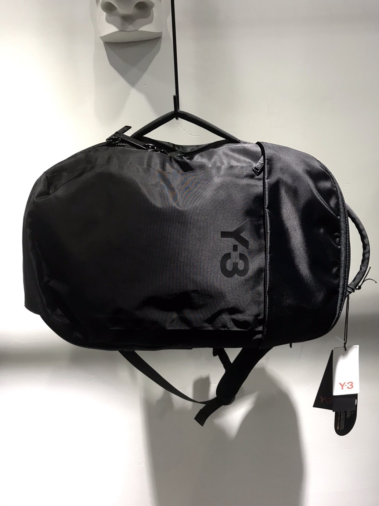 y3暗黑款旅游双肩包电脑双肩包黑武士双肩包潮牌双肩背包男女同款