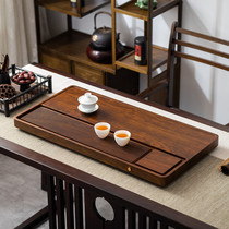 Whole High-end Tea Tray Solid Wood Home Office Simple Black Sandalwood Kongfu Tea Sea Drainage Small Dry Tea Table