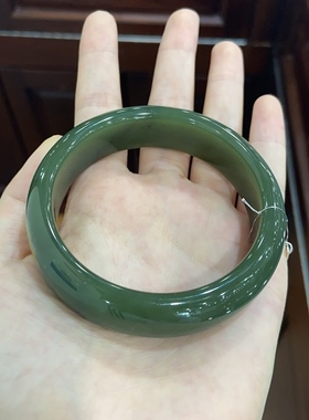 析木河磨玉手镯手链女款精品带皮东北籽料透闪石玉厂家直销58口