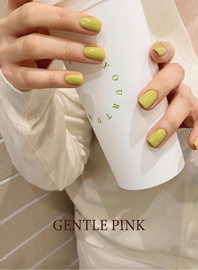韩国甲油胶gentle橄榄绿