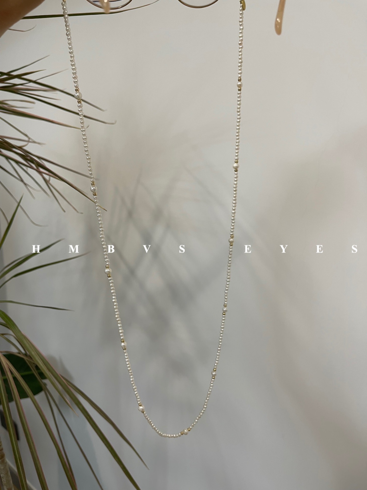 HMBVS原创手作天然淡水迷你小珍珠眼镜链口罩挂脖眼镜绳墨镜细轻 - 图2