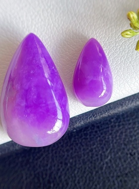 玺玲珑 凝胶果冻紫舒俱来吊坠戒面 天然皇家粉紫舒俱莱裸石老料