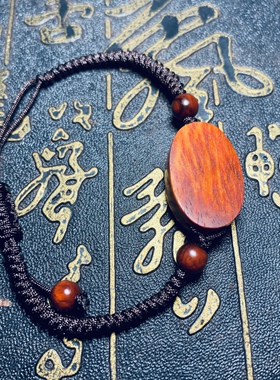 小叶紫檀红木手链属相龙蛇佛珠