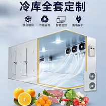Refrigeration Depot Full Range Equipment Refrigerator Unit Custom Large Small Fruit And Vegetable Preservation Meat Seafood Frozen Cold Storage Depot Installation