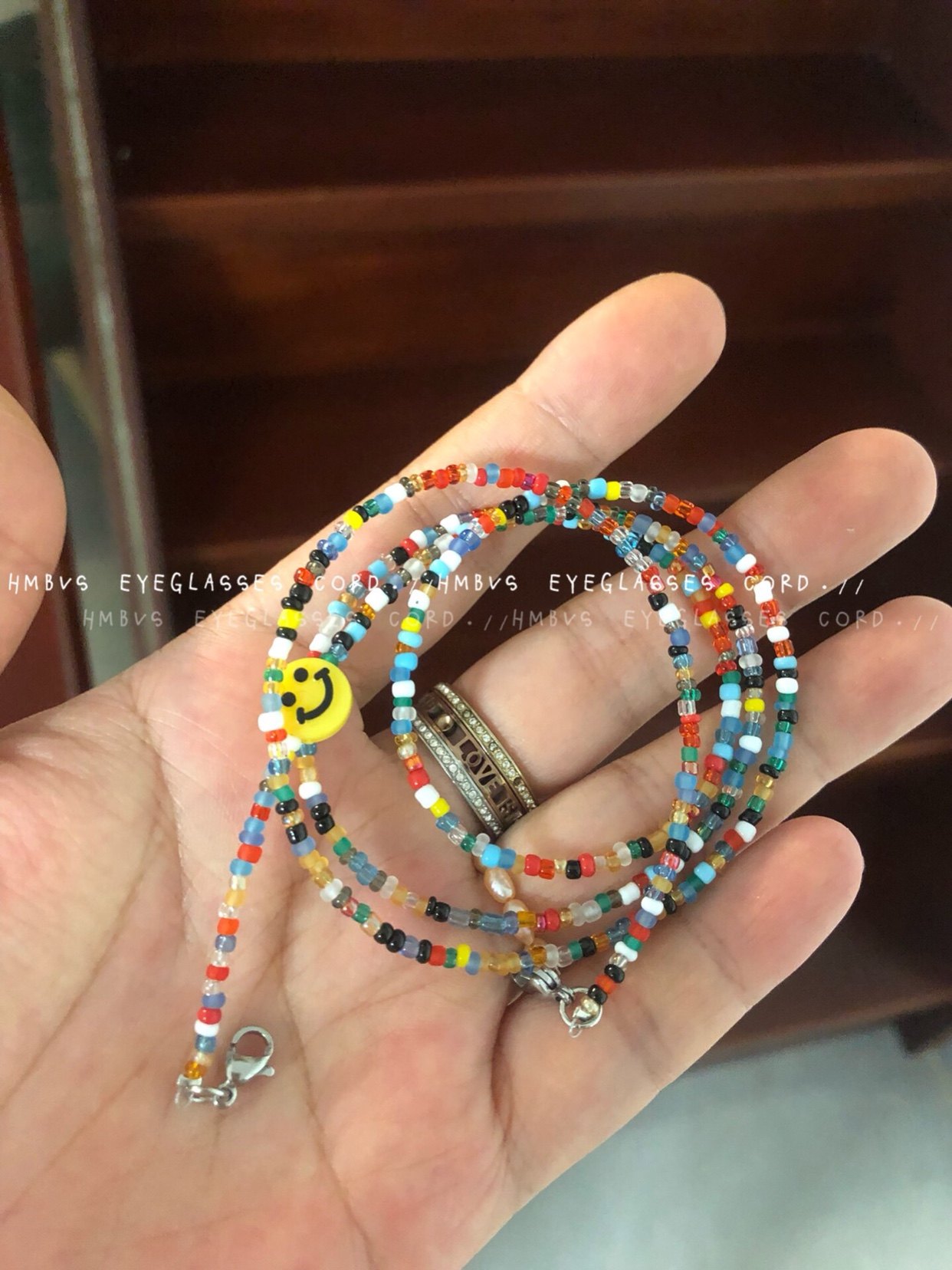 HMBVS同款眼镜链眼镜挂绳防滑眼镜老花眼镜手工串珠彩色珠口罩链,淘宝优惠券,粉丝福利购,淘宝优惠卷